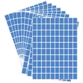 Pila di etichette adesive blu impermeabili per la classificazione e l'indicizzazione. - 16*21.5cm/Foglio / Blu