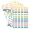 Etichette adesive multicolore impermeabili per la classificazione, l'indicizzazione e la marcatura - 16*21.5cm/Foglio / colori misti macaron