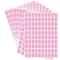 Etichette adesive rettangolari rosa impermeabili per la classificazione e la marcatura - 16*21.5cm/Foglio / Rosa chiaro