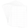 Set di etichette adesive rettangolari bianche vuote per classificazione e marcatura - 16*21.5cm/Foglio / Bianco