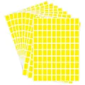 Adesivi per etichette rettangolari gialle impermeabili per indicizzazione e codifica a colori - 16*21.5cm/Foglio / Giallo brillante