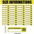 Yellow medical date opened tracking stickers size 1.5 x 0.5 inch labels for bottles - Date Opened Label(A239) / 16.7x16cm / Yellow