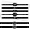 Detailed view of black handmade tamper-resistant sealing stickers for bakery packaging - Black (A50-A)
