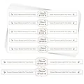 Professional long strip handmade baking stickers for cake box sealing and DIY decoration - White (A50-B)