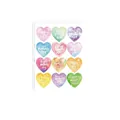 Mehrfarbige herzförmige Muttertags-Aufkleber für Geschenkverpackungen und Grußkarten - A550 (Buntes Herz) / 13*18cm/Blatt