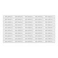 Close-up of monochrome seal stickers featuring Have A Nice Day message and smileys - White Background Black Text Style (A276) / 10 Stickers/Sheet