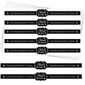 Professional black handmade bakery seal stickers for cake and dessert packaging - Black (A50-A)