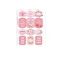 Florale Muttertags-Sticker-Labels in Rosa für Geschenkverpackungen und Grußkarten - A556 (Romantisch Rosa Floral) / 13*18cm/Blatt