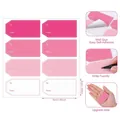Etiquetas de regalo adhesivas rosas y blancas con campos To/From para decoración - Etiquetas para Escribir Serie Rosa Blanco (A351)