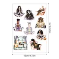 Halloween witch holiday stickers for scrapbooking and DIY decoration, size 12x17cm - Witch Daily (A639) / 1 Sheet