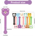 Tabla de dimensiones detallada para pegatinas largas de animales en cm y pulgadas - Pegatina de Sellado Combinada de Animales Lindos (A102) / A102 [18.5x14.7cm]