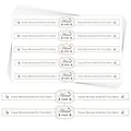 Pegatinas de sellado hechas a mano para envases de alimentos y regalos de panadería blanco - Blanco Simple Hecho a Mano Seguridad Pegatina / A50-B [22.8x15.5cm]