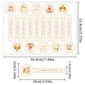 Pegatinas kawaii de tortitas de animales para envases de comida, etiquetas de 10 cm - Dibujos Animados Animal Soufflé Deseos Pegatina / A265 [18.9x13.4cm]