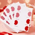 Pegatinas románticas de corazón "LOVE TO YOU" para envoltorios de regalo. - Rojo Rosa Corazón Amor Pegatina de Sellado / A242 [14x11cm]