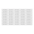 Set de pegatinas rectangulares blancas 'Have a nice day' para empaques de regalo y repostería - Estilo de Bendición Simple Blanco (A276) / 6.6x14.2cm
