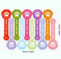 Pegatinas largas de sellado coloridas con diseño de huella para empaques de regalo - Pegatina de Sellado Huellas de Patas Coloridas Thank You (A119) / A119 [18x13cm]