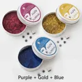 Kit de pâte magnétique anti-stress en violet or et bleu avec aimants et yeux - Pâte Magnétique [Violet + Or + Bleu]