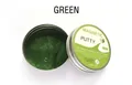 Grüne magnetische Knete zur Stressbewältigung in einer silbernen Metalldose - Mit Magnet Und Augen / L / Grün