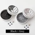 Ensemble de pâte à modeler magnétique noire et grise anti-stress avec aimants - Pâte Magnétique [Gris + Noir]