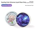 Chamäleon-violette flüssige Glas-Knete in einer Dose mit einem metallischen Glanz - Spaziergang im Weltraum Chamäleon