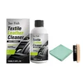Kit de nettoyage pour textile et cuir JUE FISH avec chiffon microfibre et brosse auto - Kit de Solution de Nettoyage (Comprend Brosse et Serviette)