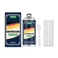 Jakehoe high strength casting glue set for metal and PVC pipe bonding and repairs - 85ml (With Push Rod And Scraper)