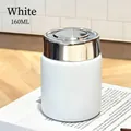 Tragbare Mini 160ml Edelstahl Vakuum Isolierflasche in elegantem Mattweiß Finish - 160ml / Kleiner Pummel-Stil / Weiß