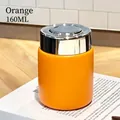 Kompakte 160 ml Mini-Vakuum-isolierte Thermoskanne aus orangefarbenem Edelstahl - 160ml / Kleiner Pummel-Stil / Orange