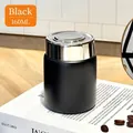 Kompakter 160 ml mattschwarzer isolierter Edelstahl-Taschenthermosbecher mit Chromdeckel - 160ml / Mini Chubby Flasche / Schwarz