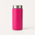 Kompakte pinke 304 Edelstahl Mini-Thermoskanne in Taschengröße tragbare Trinkflasche - 200ml / Mini Chubby Flasche / Rosa