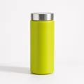 Tragbare lindgrüne Mini-Vakuum-Isolierflasche mit Edelstahldeckel - 200ml / Mini Chubby Flasche / Grün