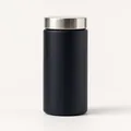 Tragbare Mini-Isolierflasche aus 304 Edelstahl, Vakuum-Taschenbecher in Matt-Schwarz - 200ml / Mini Chubby Flasche / Schwarz