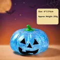 Halloween blau glitzernder Kürbis Malzzucker-Knautschspielzeug zum Stressabbau - Kürbis Squishy / Blau
