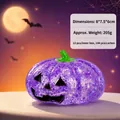 Lila glitzerndes Halloween Kürbis Malzzucker Quetschspielzeug für Stressabbau und Spiel. - Kürbis Squishy / 8*7.5*6cm / Lila