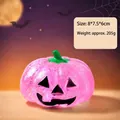 Rosa glitzerndes Halloween-Kürbis-Quetschspielzeug zum Stressabbau und zum Spielen - Kürbis Squishy / Rosa