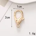 Gold zinc alloy lobster clasp 2cm x 1cm for DIY jewelry and key ring accessories - Lobster Clasp (C394-306) / Gold