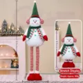 Festive Christmas telescopic snowman doll with adjustable long legs for home decor - Snowman - Small (70cm)