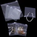 Transparent PVC zip lock jewelry storage bags in various sizes for accessories - 6*8cm / Matte Zipper