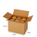 Juego de seis vasos de vidrio de borosilicato de 500 ml con tapas de bambú y pajitas - 500ml / Juego de Vasos con Forma de Lata (Incluye Pajitas + Cepillo) / Juego de 6