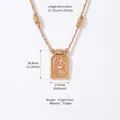 Detailed measurements of Cancer enamel zodiac pendant with colorful braided cord necklace. - Cancer