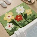 Tappetino da bagno floreale antiscivolo e assorbente con design a fiori freschi per il bagno - Leggera fragranza sulla natura selvaggia