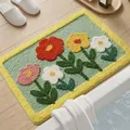 Tappetino da bagno floreale con retro antiscivolo morbido e assorbente - Fragranza tra i fiori