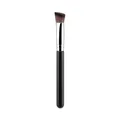Angled foundation brush with soft bristles and black wooden handle for seamless makeup - Triangular Concealer Brush