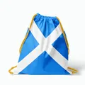 Vue détaillée d'un sac de sport à cordon bleu avec le motif du drapeau de l'Écosse. - Style Écosse (26SJBSKD) / 50*41cm
