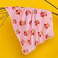 Morbida coperta in pile corallo rosa per animali domestici con simpatici motivi a orsetto - M (60x40cm) / Orsetto Rosa