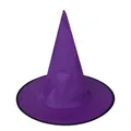 Klassieke paarse Oxford-stof heksenhoed voor Halloween kostuumaccessoires en decoratie. - 1 / Heksenhoed / Oxford Doek Paars