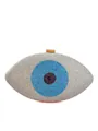 Sparkling rhinestone evil eye clutch bag variant for elegant evening dinner parties - Evil Eye Style (HZYJ0085) / 9.6 Inch / Silver