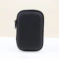 Professional portable black EVA hard shell storage case for Bluetooth earphones and cables - 11.5x8x4CM Square