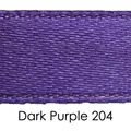 Nahaufnahme von 3-4mm tiefviolettem doppelseitigem Satinband für Ballons und Deko - 900 Yards Packung / Dunkellila