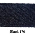 Ruban de satin noir double face de haute qualité, largeur 3-4 mm pour signets et étiquettes - Paquet de 900 Yards / Noir